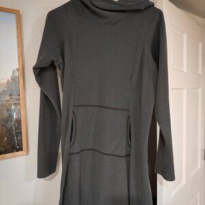 Melanzana Micro Grid Dress Gray